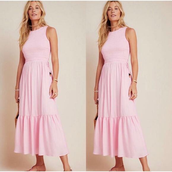 Anthropologie Dresses & Skirts - Anthro DOLAN Marisa Smocked-Bodice Midi Dress Sz XS, $248 MSRP